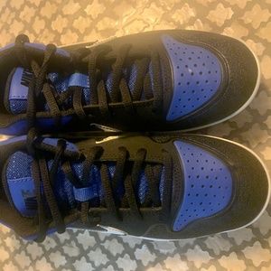 Brand New Nike Boy's Huarache Baseball Cleats (A07959-006), Blue/Black, Size 5